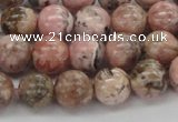 CRC904 15.5 inches 9mm round natural rhodochrosite beads