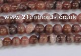 CRC911 15.5 inches 4mm round natural rhodochrosite beads