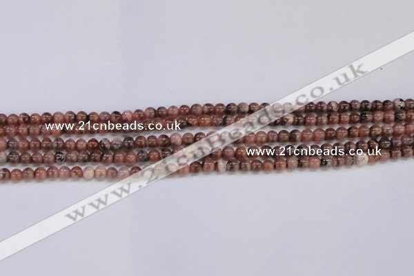 CRC911 15.5 inches 4mm round natural rhodochrosite beads