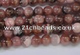 CRC912 15.5 inches 5mm round natural rhodochrosite beads