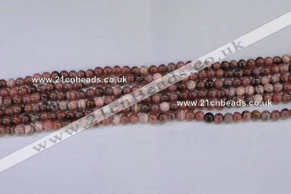 CRC912 15.5 inches 5mm round natural rhodochrosite beads