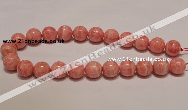 CRC92 16 inches 18mm round grade AA argentina rhodochrosite beads