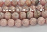 CRC921 15.5 inches 6mm round natural rhodochrosite beads