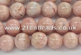 CRC922 15.5 inches 8mm round natural rhodochrosite beads