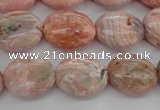 CRC930 15.5 inches 8*12mm oval natural rhodochrosite beads