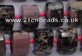 CRD20 15.5 inches 11*15*15mm faceted triangle rhodonite gemstone beads