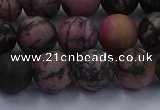 CRD26 15.5 inches 10mm round matte rhodonite beads wholesale