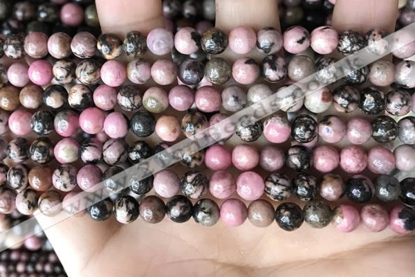 CRD351 15.5 inches 6mm round rhodonite beads wholesale