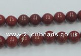 CRE01 16 inches 8mm round natural red jasper beads wholesale