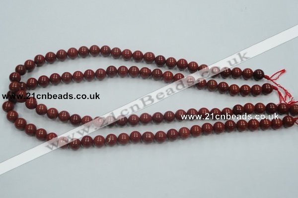 CRE01 16 inches 8mm round natural red jasper beads wholesale