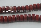 CRE05 16 inches 5*8mm rondelle natural red jasper beads wholesale