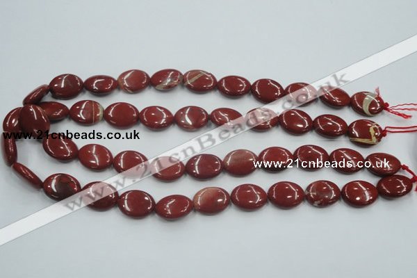 CRE11 16 inches 13*18mm oval natural red jasper beads wholesale