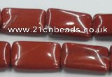 CRE17 16 inches 18*25mm rectangle natural red jasper beads wholesale