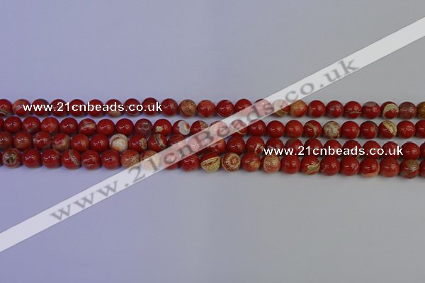 CRE301 15.5 inches 6mm round red jasper beads wholesale
