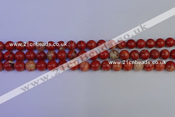 CRE303 15.5 inches 10mm round red jasper beads wholesale