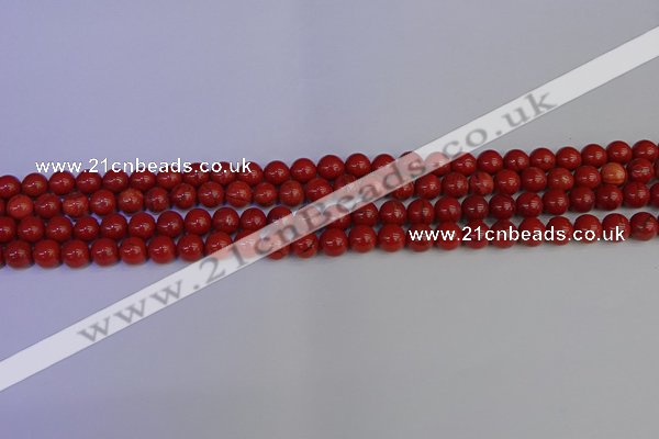 CRE310 15.5 inches 4mm round red jasper beads wholesale