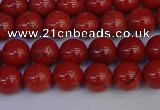 CRE311 15.5 inches 6mm round red jasper beads wholesale