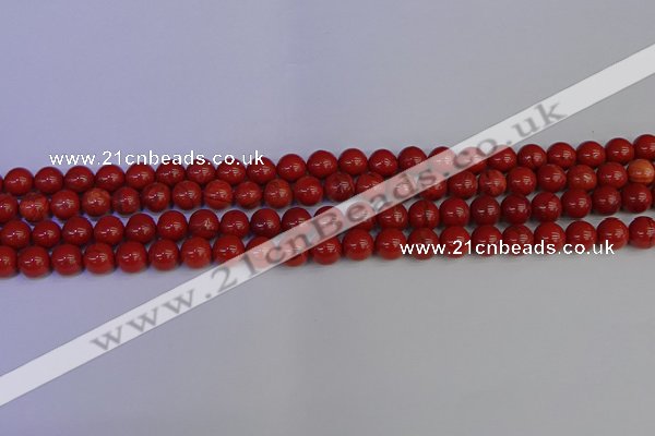 CRE311 15.5 inches 6mm round red jasper beads wholesale