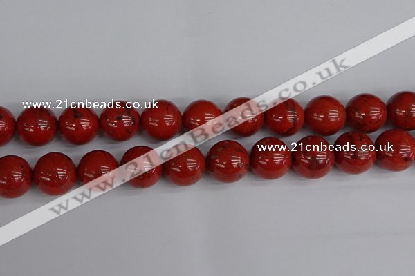 CRE317 15.5 inches 18mm round red jasper beads wholesale