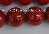 CRE318 15.5 inches 20mm round red jasper beads wholesale