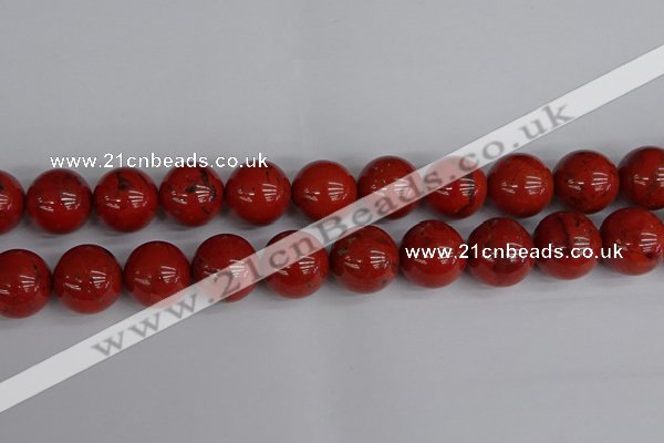 CRE318 15.5 inches 20mm round red jasper beads wholesale