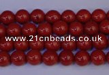 CRE320 15.5 inches 4mm round red jasper beads wholesale
