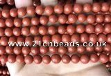 CRE352 15.5 inches 8mm round red jasper beads wholesale