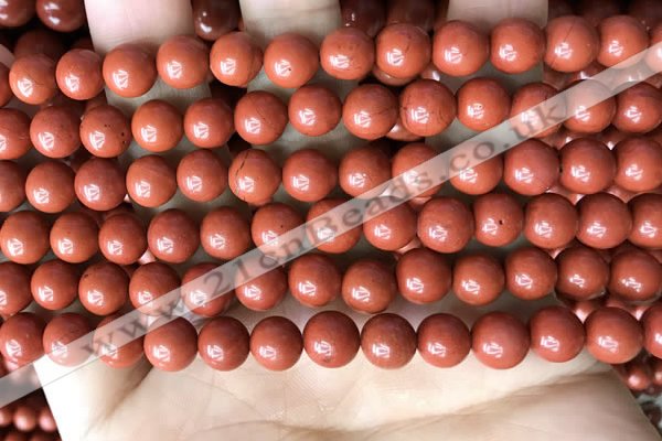 CRE352 15.5 inches 8mm round red jasper beads wholesale