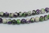 CRF01 15.5 inches 4mm round dyed rain flower stone beads wholesale