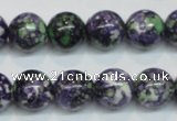 CRF05 15.5 inches 12mm round dyed rain flower stone beads wholesale