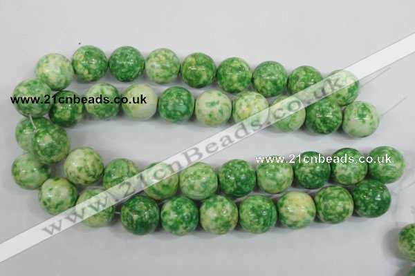 CRF188 15.5 inches 20mm round dyed rain flower stone beads wholesale