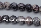 CRF283 15.5 inches 10mm round dyed rain flower stone beads