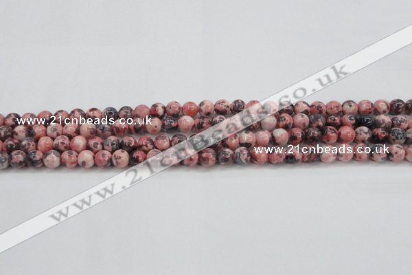 CRF300 15.5 inches 4mm round dyed rain flower stone beads wholesale