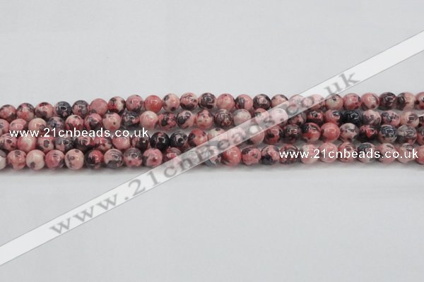 CRF301 15.5 inches 6mm round dyed rain flower stone beads wholesale