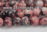 CRF302 15.5 inches 8mm round dyed rain flower stone beads wholesale