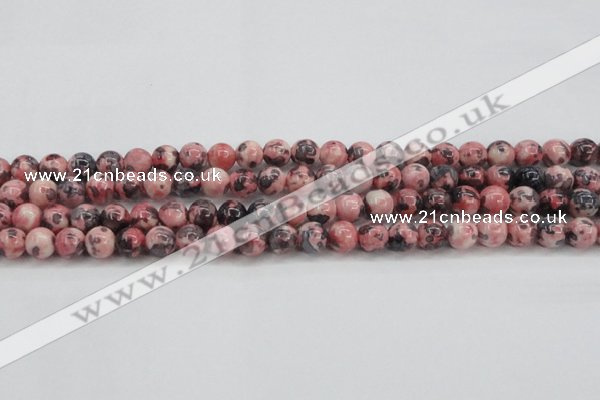 CRF302 15.5 inches 8mm round dyed rain flower stone beads wholesale