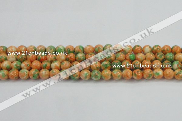 CRF311 15.5 inches 12mm round dyed rain flower stone beads wholesale