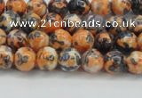 CRF321 15.5 inches 4mm round dyed rain flower stone beads wholesale