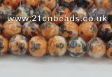 CRF322 15.5 inches 6mm round dyed rain flower stone beads wholesale