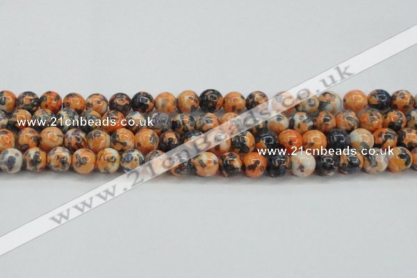CRF325 15.5 inches 12mm round dyed rain flower stone beads wholesale