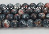 CRF329 15.5 inches 6mm round dyed rain flower stone beads wholesale