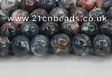 CRF330 15.5 inches 8mm round dyed rain flower stone beads wholesale