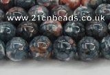 CRF332 15.5 inches 12mm round dyed rain flower stone beads wholesale