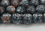 CRF333 15.5 inches 14mm round dyed rain flower stone beads wholesale