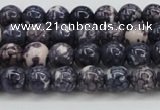 CRF335 15.5 inches 4mm round dyed rain flower stone beads wholesale