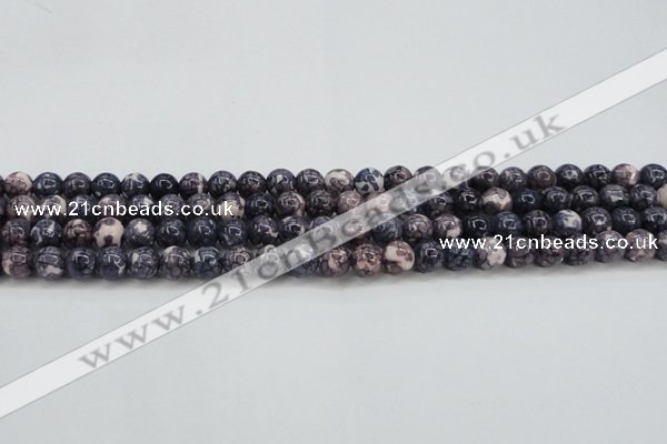 CRF336 15.5 inches 6mm round dyed rain flower stone beads wholesale