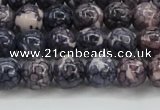 CRF337 15.5 inches 8mm round dyed rain flower stone beads wholesale