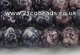 CRF340 15.5 inches 14mm round dyed rain flower stone beads wholesale