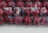 CRF344 15.5 inches 8mm round dyed rain flower stone beads wholesale