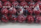 CRF345 15.5 inches 10mm round dyed rain flower stone beads wholesale